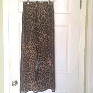 Forever 21 Leopard Maxi Skirt